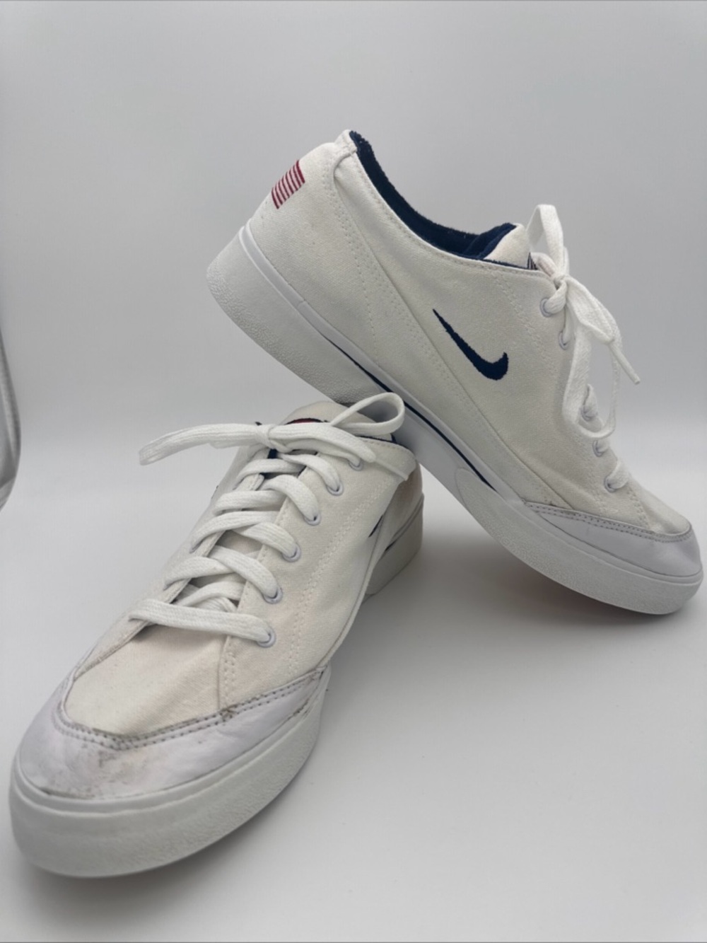 Nike GTS CANVAS Vintage USA American Flag 90s 00s Sz 10.5 Men's Shoe White